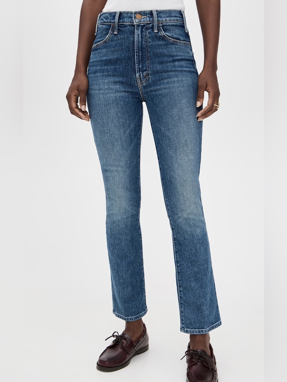 Mother The Hustler Ankle High Rise Flare Jeans Bending The Rules Wash Size 28